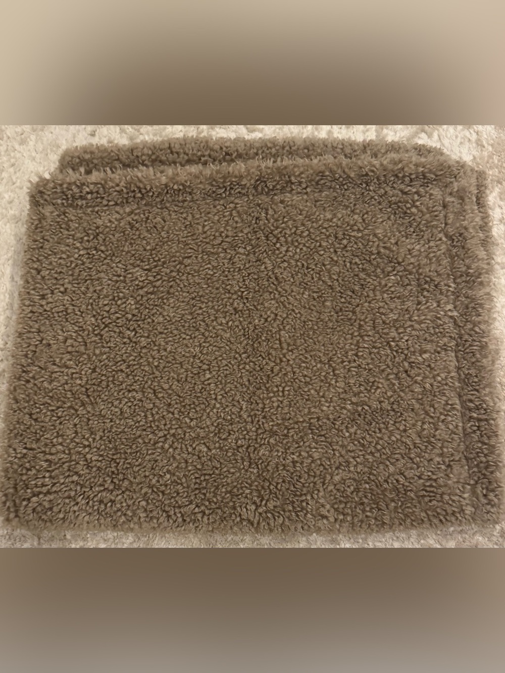 Pottery Barn Cozy Sherpa Fleece Blanket in Brown